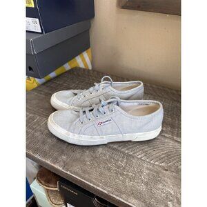 SUPERGA COTU 2750 DUSTY BLUE CANVAS SNEAKERS SIZE 37 Women’s 6.5
